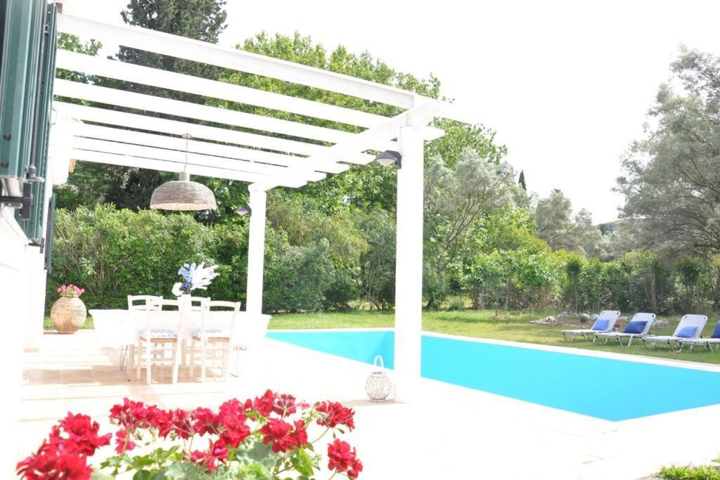 Villa Erietta Near Lefkas Center Apolpaina エクステリア 写真